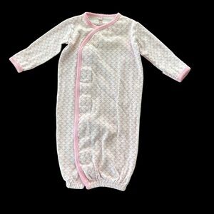 Magnetic Me Pink and White Kids Pajama Nightgown
